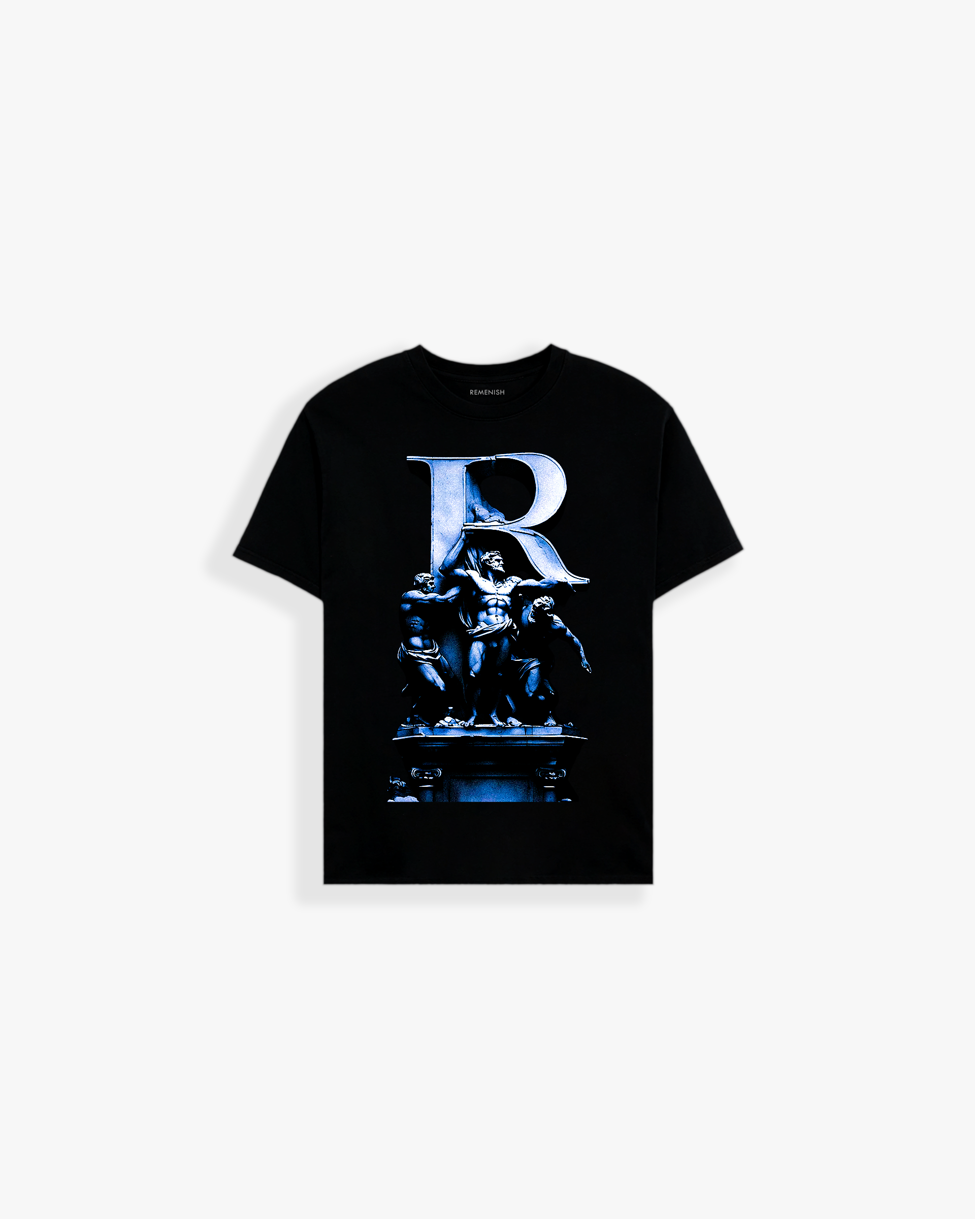 R Statue T shirt (Blue)